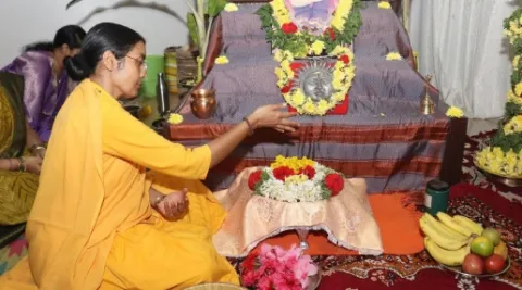 Guru Poornima Celebration 2025 at Mata Amritanandamayi Devi Math Davanagere
