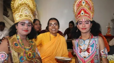 Guru Poornima Celebration 2025 at Amrita Vidyalayam Davanagere