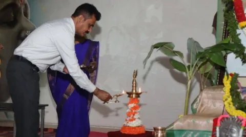 Guru Poornima Celebration 2025 at Amrita Vidyalayam Davanagere