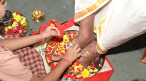 Guru Poornima Celebration 2025 at Amrita Vidyalayam Davanagere