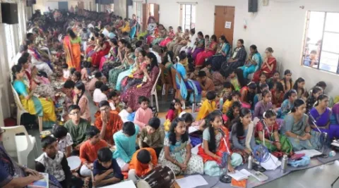 Guru Poornima Celebration 2025 at Amrita Vidyalayam Davanagere