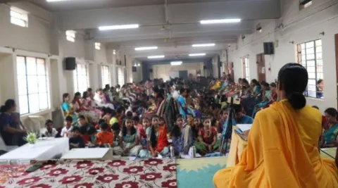 Guru Poornima Celebration 2025 at Amrita Vidyalayam Davanagere