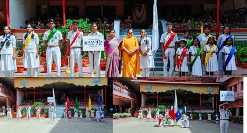 Investiture Ceremony of Amrita Vidyalayam, Pathanamthitta - 2025