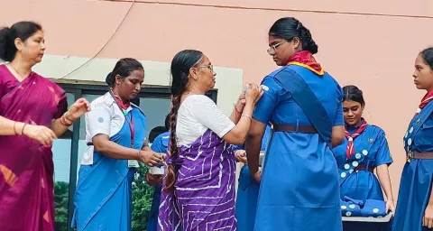 Amrita Vidyalayam Odisa Students Honored with Rajya Puraskar for Scouts and Guides