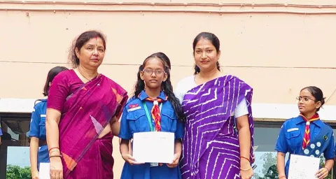 Amrita Vidyalayam Odisa Students Honored with Rajya Puraskar for Scouts and Guides
