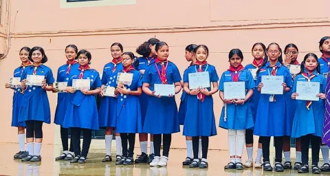 Amrita Vidyalayam Odisa Students Honored with Rajya Puraskar for Scouts and Guides