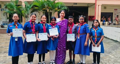 Amrita Vidyalayam Odisa Students Honored with Rajya Puraskar for Scouts and Guides