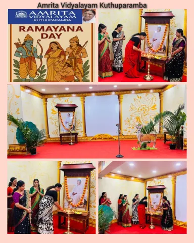 Amrita Vidyalayam, Kuthuparamba celebrated Ramayana Day