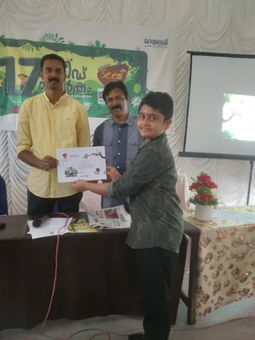 Proud Achievement by Ganesh G and Nirmal Siva Krishna- SEED REPORTER Training Programme