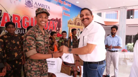 Amrita Vidyalayam Haripad Celebrated Kargil Vijay Diwas with Patriotism and Pride