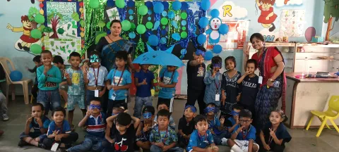 Amrita Vidyalayam Odisha celebrates Green and Blue Day