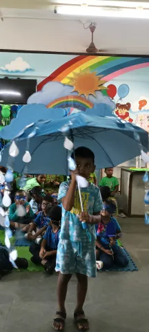 Amrita Vidyalayam Odisha celebrates Green and Blue Day