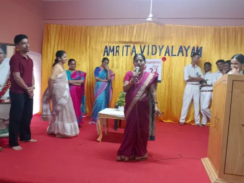 Amrita Vidyalayam Kozhikode celebrated pi approximation day